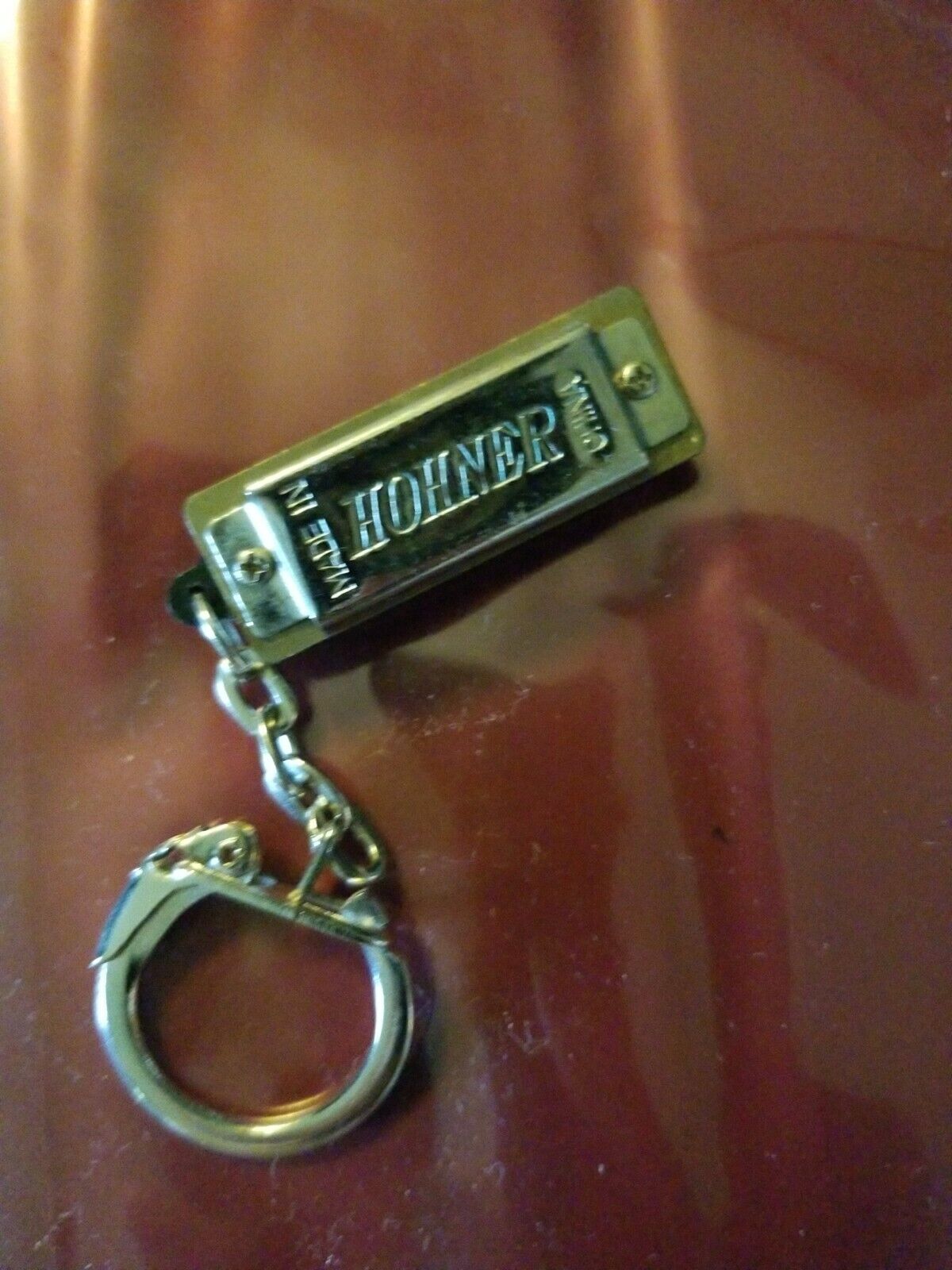 Hohner Little Lady Mini Harmonica Vintage Keychain Keyring New Old Stock