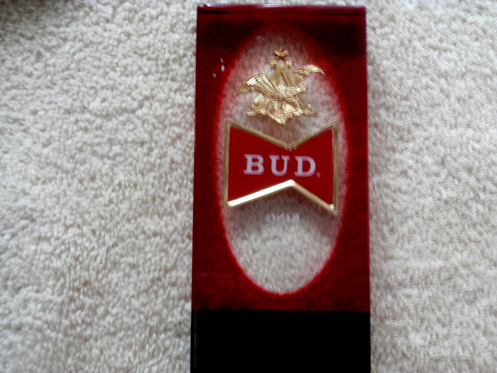 BUDWEISER KING OF BEERS~GREAT SHAPE ~RARE ~BEER TAP~COLLECTABLES