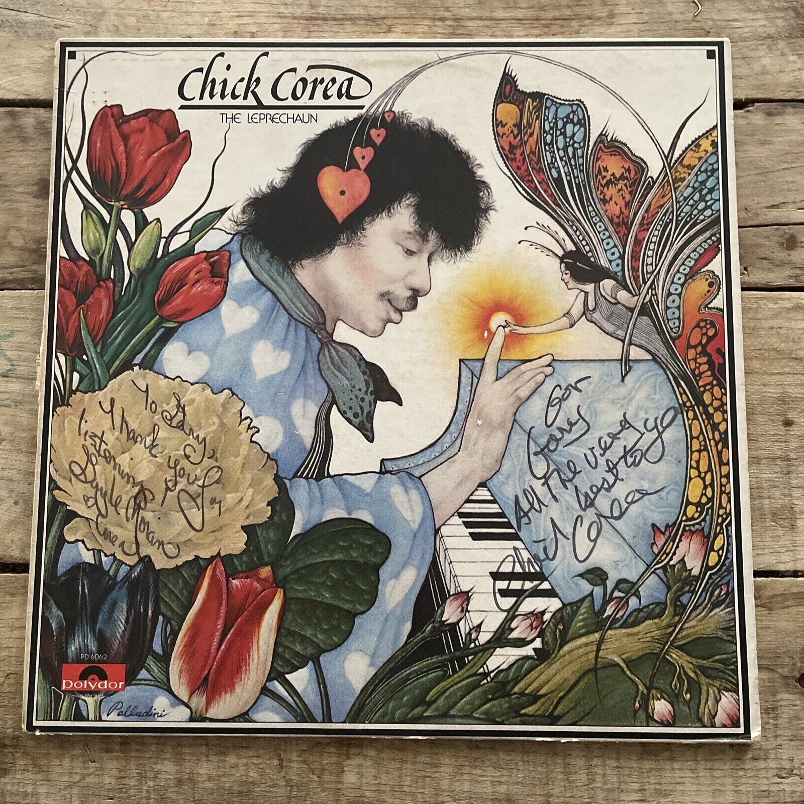 Chick Corea - The Leprechaun Vinyl LP - 1976 First Press - PD 6062 signed