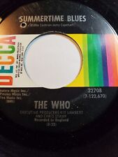 The Who -Summertime Blues 45 RPM Decca 1970 VG F125B picture