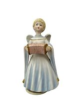 Vintage Schmid Brothers Music Box Angel with Accordion Silent Night picture