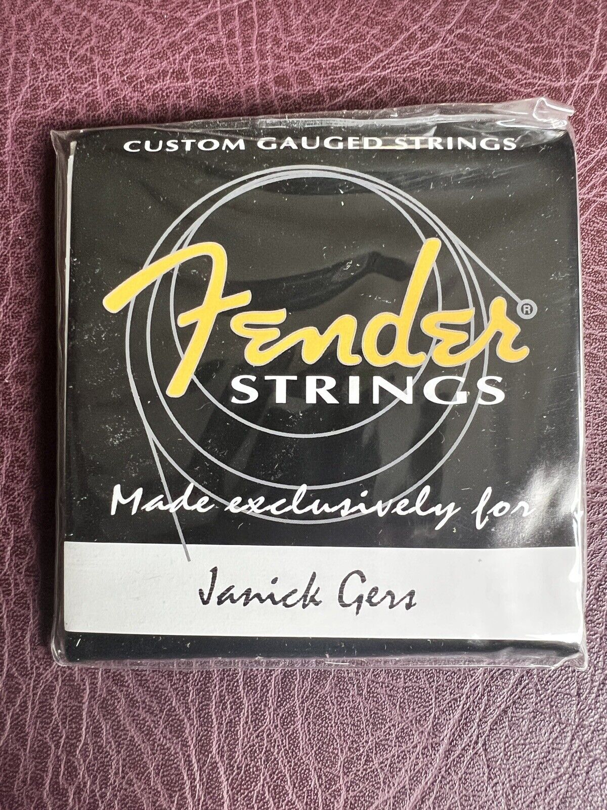 IRON MAIDEN - Janick Gers Custom Band Issue Fender Tour Guitar Strings 