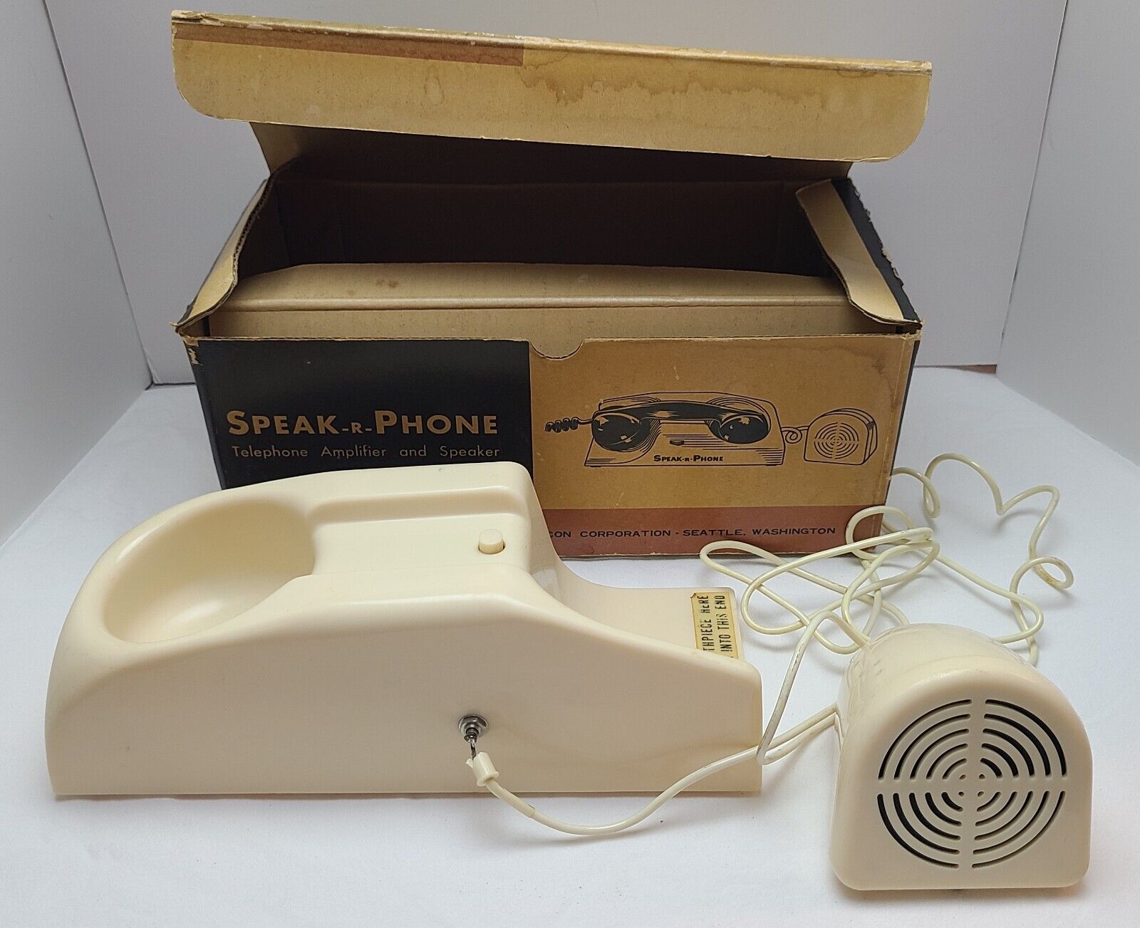 Vintage Speak R Phone  Telephone Amplifier & Speaker  (1st Speaker Phone)