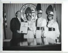 LOS ANGELES  CHINESE AMERICAN DRUM BUGLE CORPS PHOTO VINTAGE 1971 ORIGINAL picture