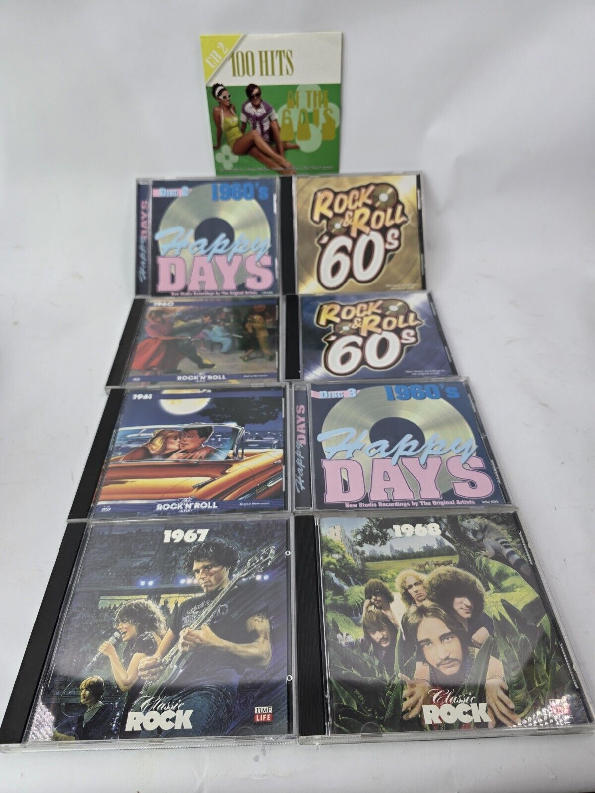 Set Of 8 Cd\'s Rock & Roll 60s  - Various Artists - MINT Condition..