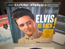 ELVIS PRESLEY Vinyl Lp ELVIS IS BACK Original 1960 Press W/Song Stkr 2S/3S Rare picture
