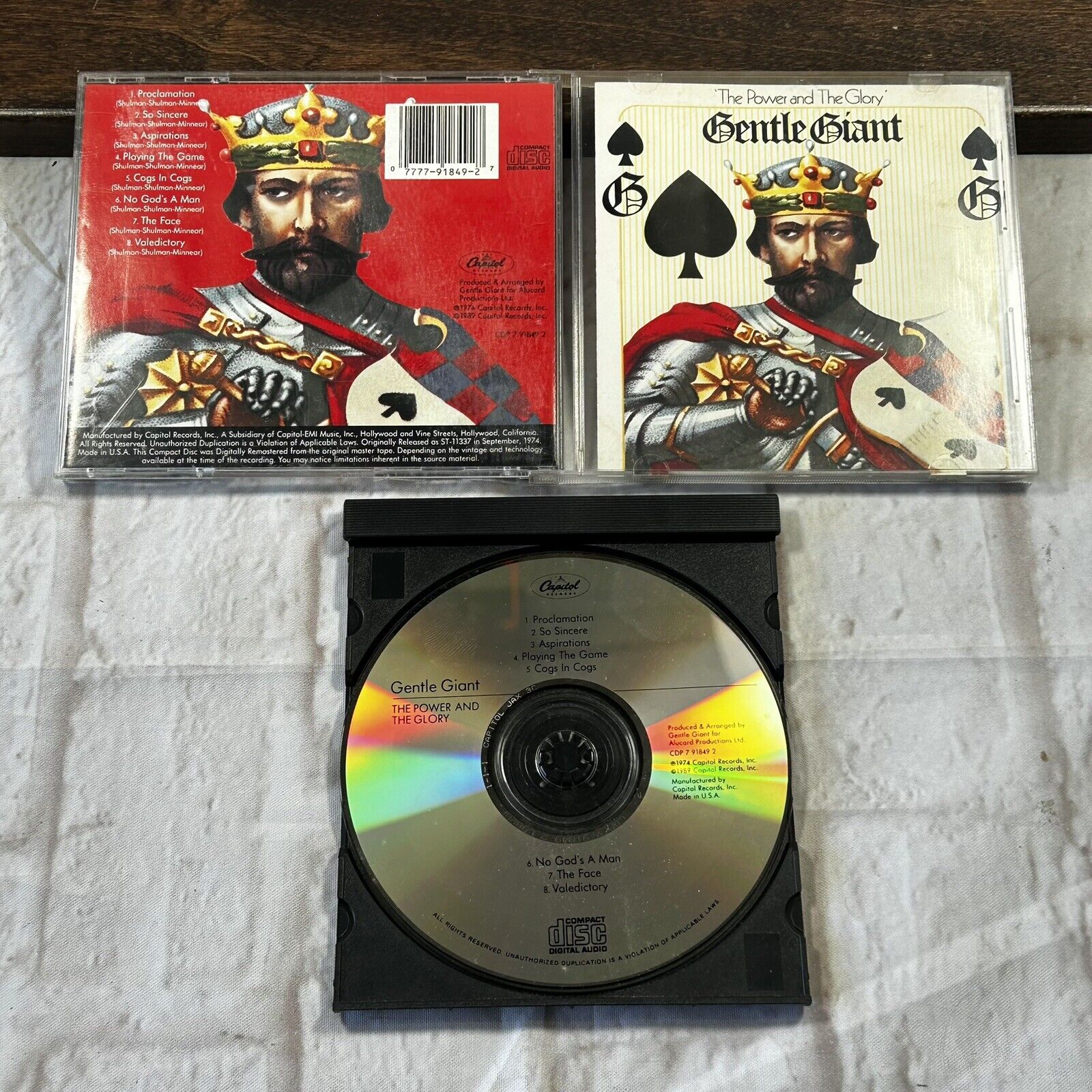 The Power and the Glory Gentle Giant CD Virgin
