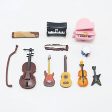 Violin Guitar Cello Erhu Statue Model Miniature Piano Drum Saxophone Spot goods picture