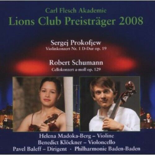 PROKOFIEFF & SCHUMANN - LIONS CLUB PREISTRAEGER 2 NEW CD