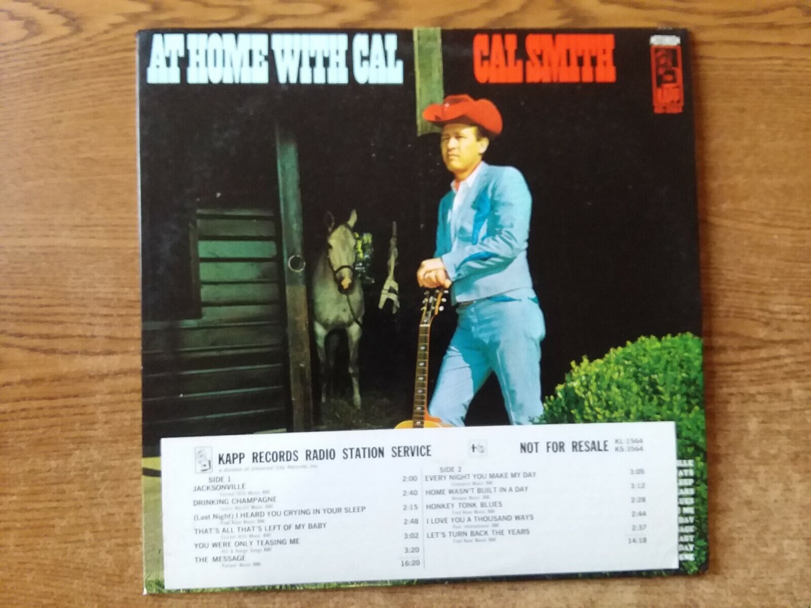 RARE PROMO 1968 MINT-EXC+Cal Smith  ?– At Home With Cal KS 3564 LP33