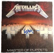 Metallica Master of Puppets Autographed Record (Cliff signed front cross) picture