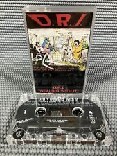 DRI Cassette Tape DEALING WITH IT 1985 CLEAR SHELL Punk Hardcore - Tested picture