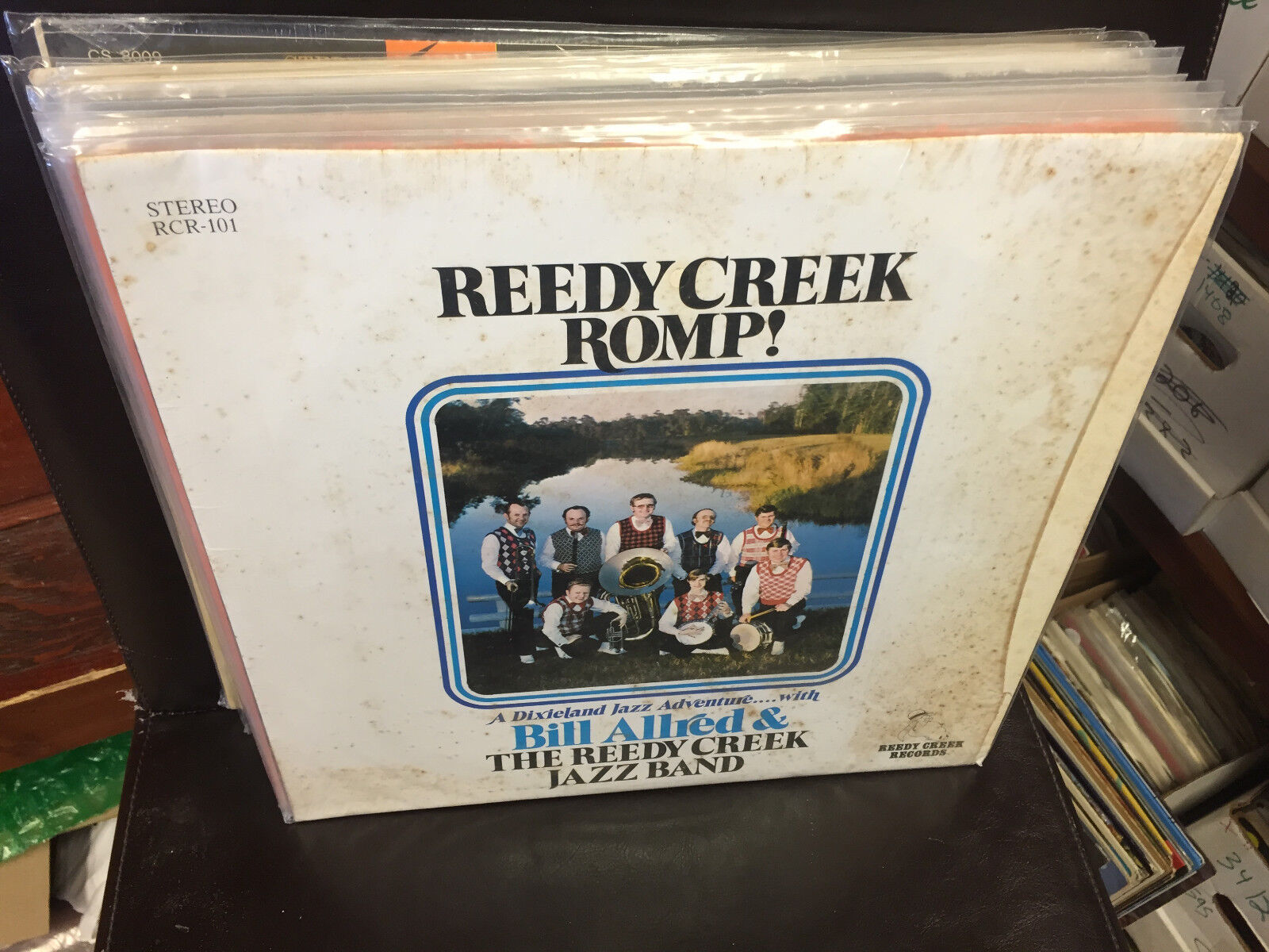 Bill Allred & Reedy Creek Jazz Band Reedy Romp vinyl LP PRIVATE in shrink jazz