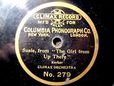 1901 CLIMAX Record BROADWAY HIT Susie GIRL FROM UP THERE No. 279 Brass Grommet  picture