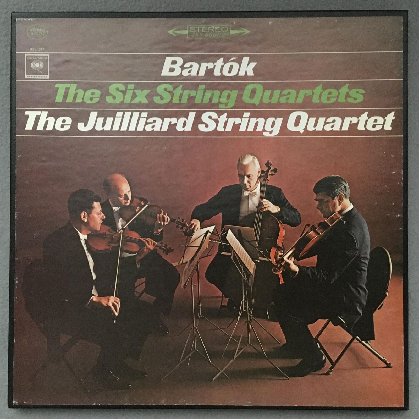 D690 Bartok 6 String Quartets Juilliard String Quartet 3LP Columbia D3S 717 Ster