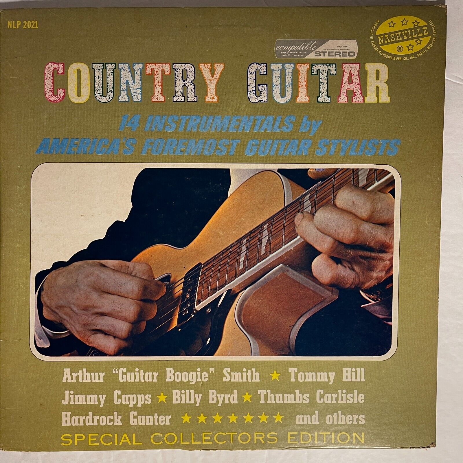 Country Guitar Vinyl, LP Compilation, 1965 Nashville ‎– NLP 2021