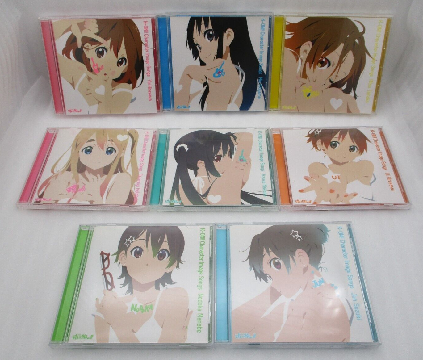 K-ON Character Image Songs CD 8CDs Set Japan import Yui Hirasawa Mio Akiyama
