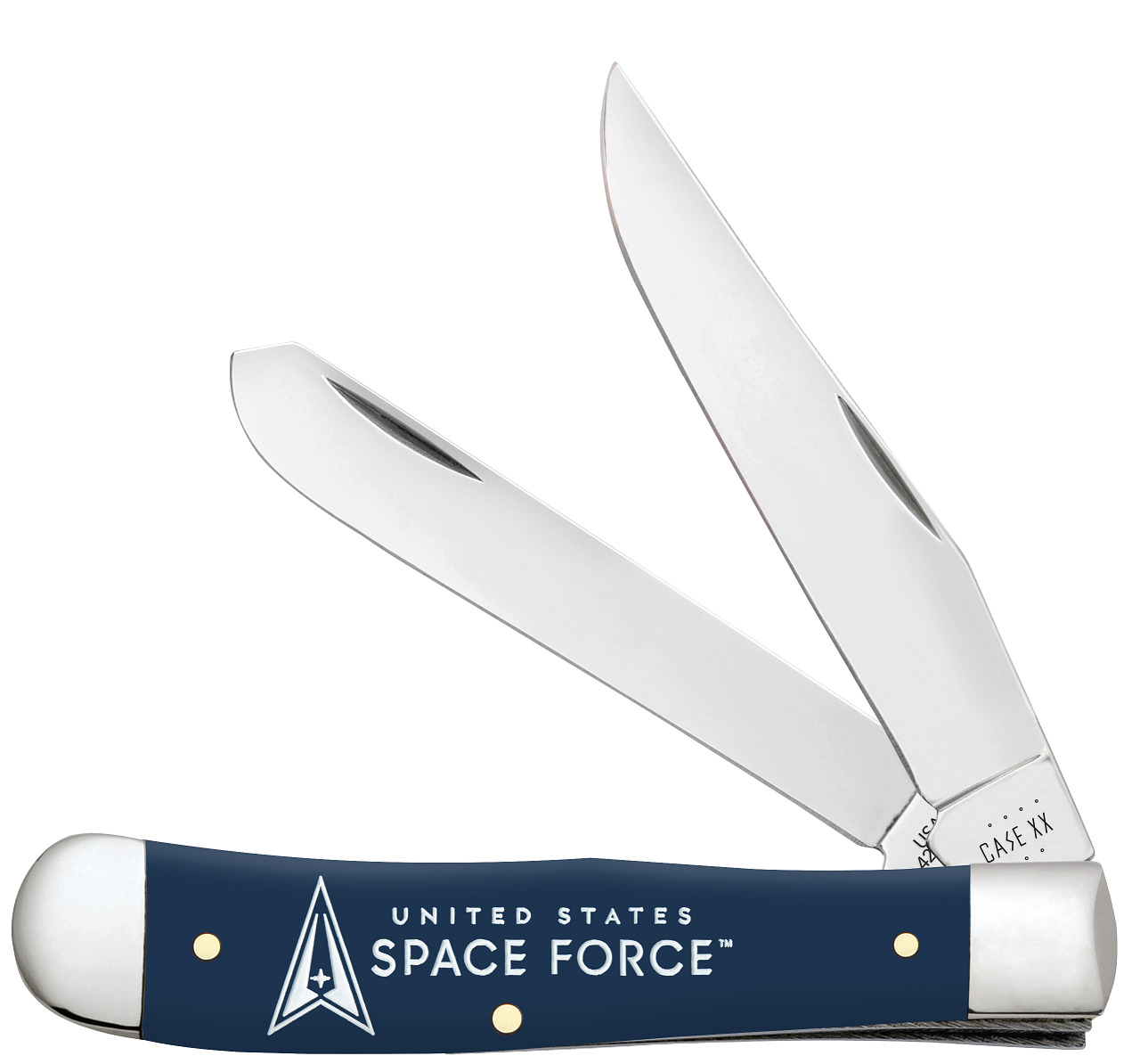 Case xx Knives U.S. Space Force Trapper 32407 Navy Blue