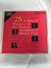 75th Anniversary of Boston Symphony and Boston Pops Vintage Record Album LP picture