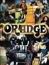 Rock Guitarist choose Orange guitar amplifier advertisement 2009 amp ad print picture