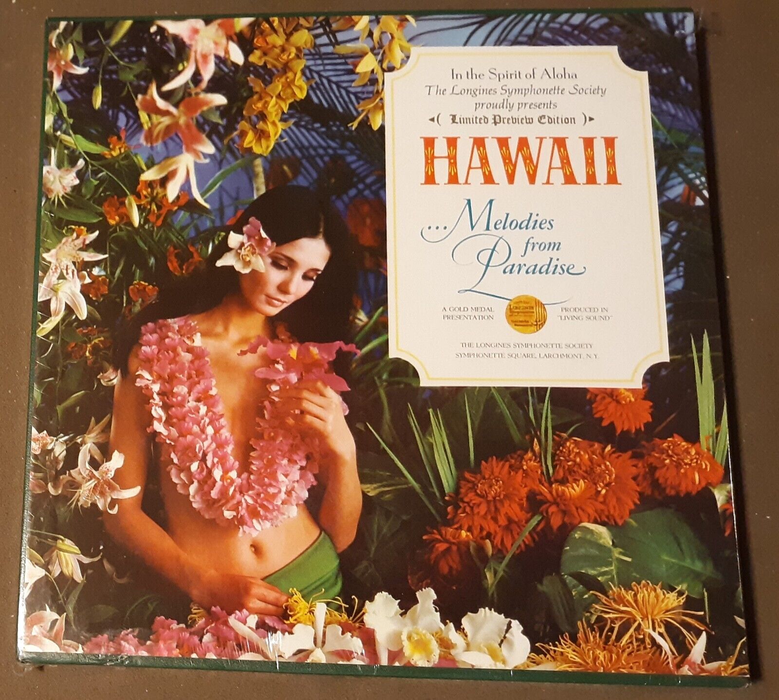 SEALED Hawaii Melodies from Paradise Limited by Longines 33rpm VINYL LP Box Set