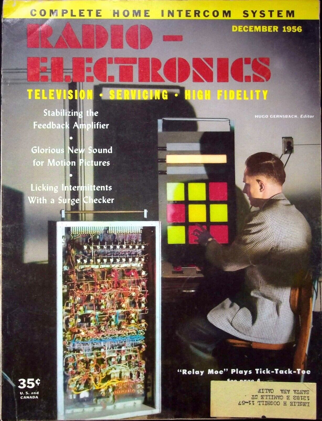 STABILIZING THE FEEDBACK AMPLIFIER - ELECTRONICS WORLD MAGAZINE, DECEMBER 1956