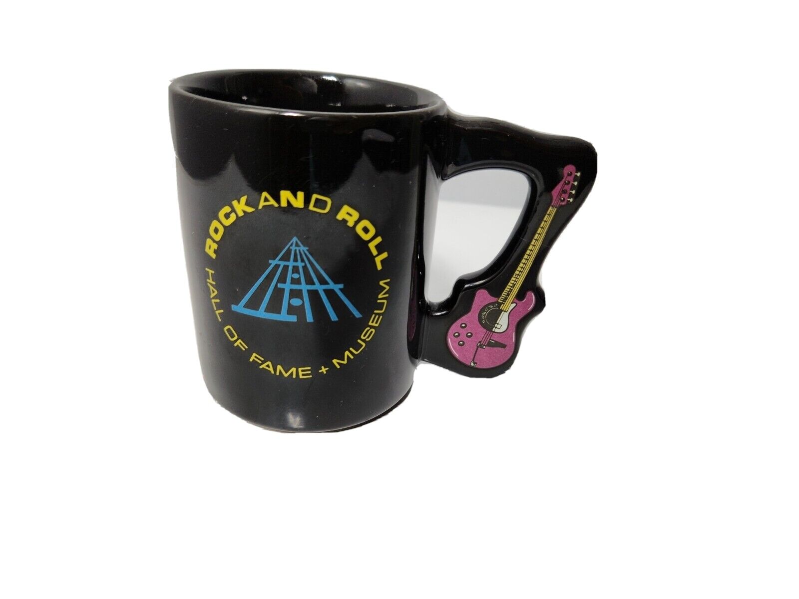 Rock and Roll Hall of Fame Museum Coffee Mug Guitar
