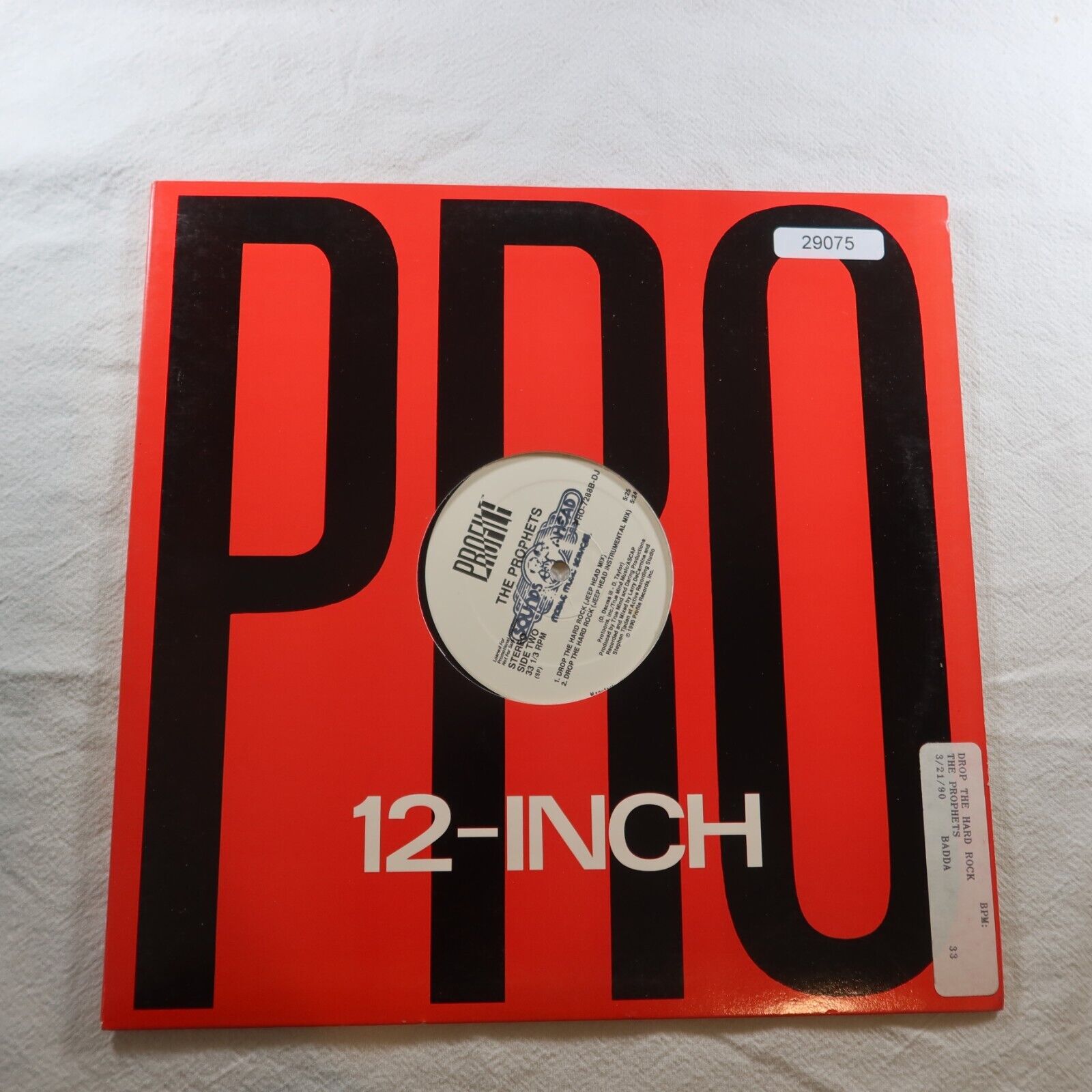 The Prophets Drop The Hard Rock PROFILE PROMO SINGLE Vinyl Record Album