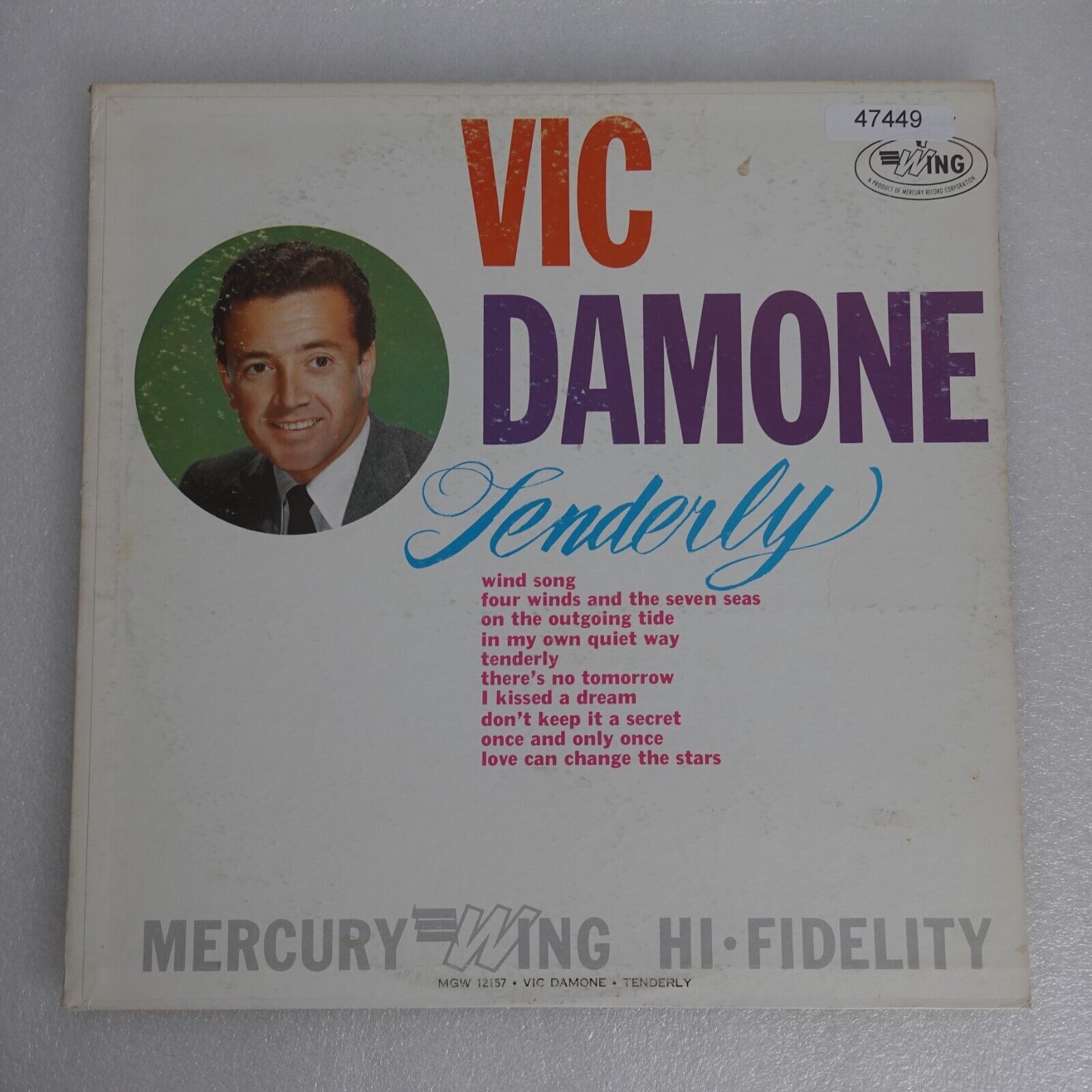 Vic Damone Tenderly LP Vinyl Record Album