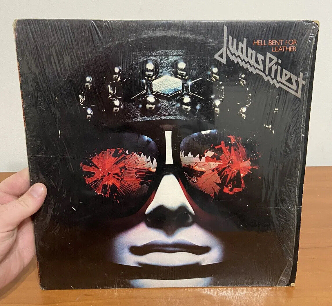 Judas Priest Hell Bent For Leather Vinyl Record LP With Shrink