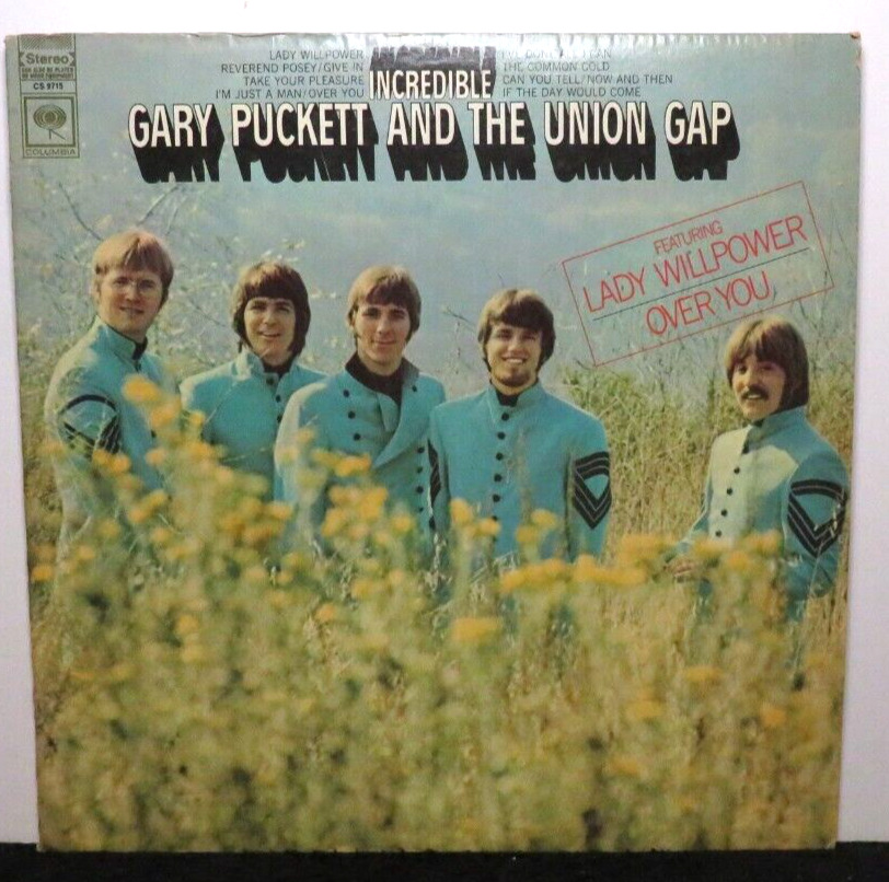 GARY PUCKETT & THE UNION GAP INCREDIBLE (VG) CS-9715 LP VINYL RECORD
