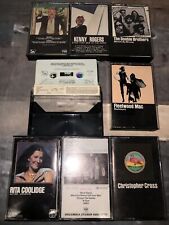 Lot of 8 cassette tapes 80’s Country & More Kenny Rogers Fleetwood Mac Boz + picture