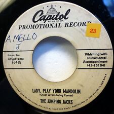 JUMPING JACKS 45 About A Quarter To Nine / Lady Play Your Mandolin PROMO Ct1941 picture