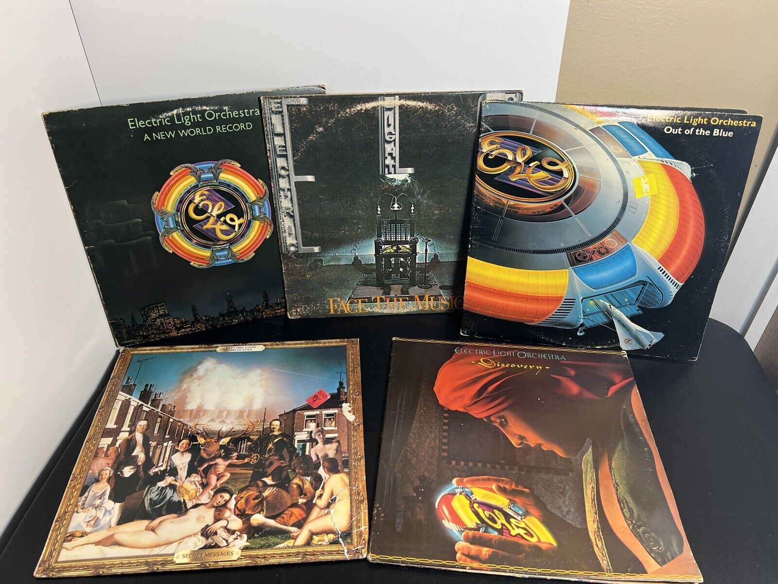 Electric Light Orchestra Vinyl Lot of 5 Discovery Secret Message Out Of The Blue