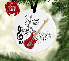 Guitar Ornament,Guitar Gifts,Christmas Ornamentsm,Guitar Decor,Music Ornament... picture