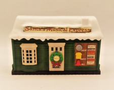 Vintage Train Station Christmas Musical Express Train Depot Engine Whistle Sound picture