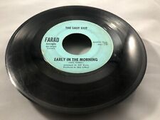 The Last Exit Early in the Morning European Traveler Farad Records 45 rpm garage picture