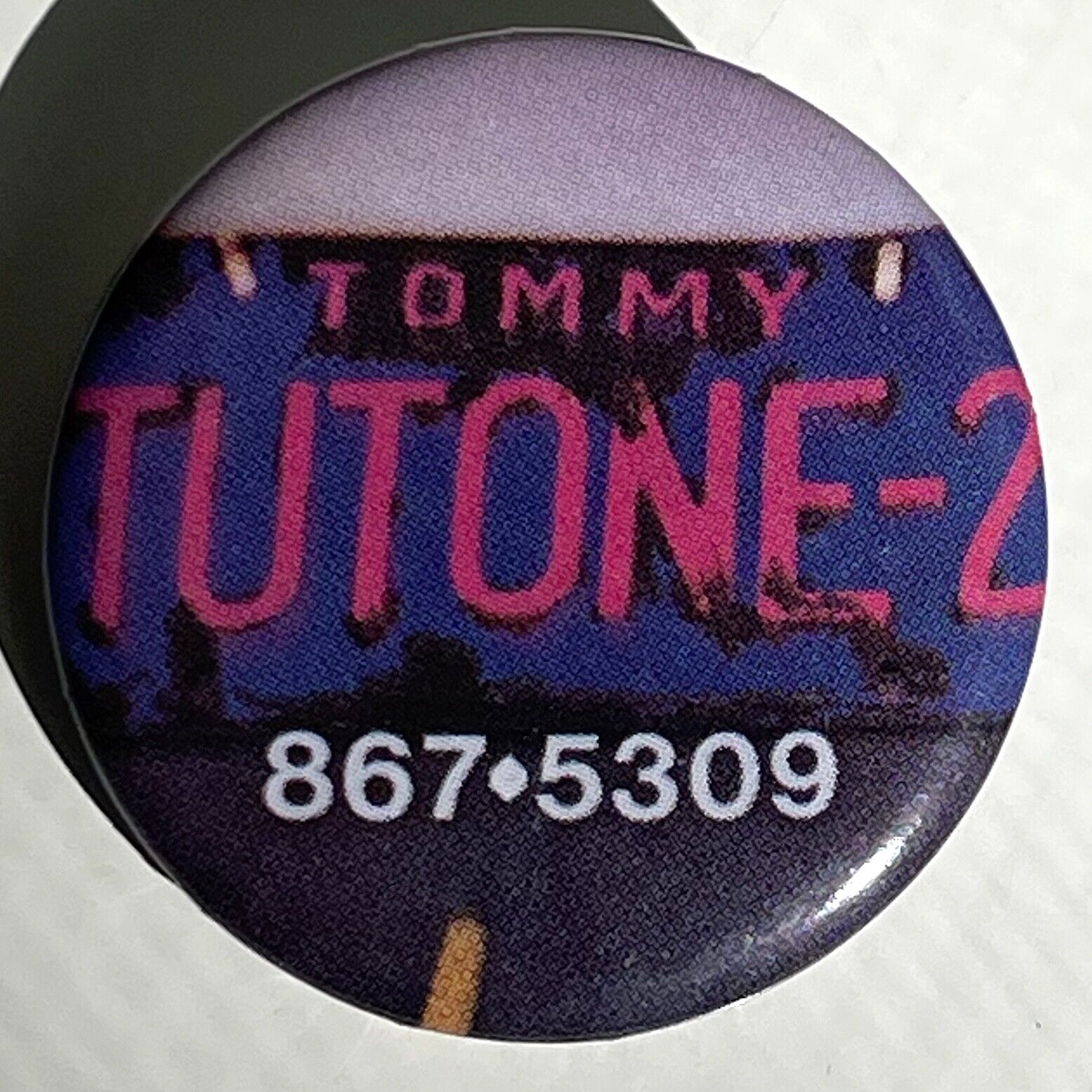 RARE Vintage 1980 TOMMY TUTONE button 867-5309 Jenny pin badge 80s band 1.25\