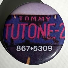 RARE Vintage 1980 TOMMY TUTONE button 867-5309 Jenny pin badge 80s band 1.25