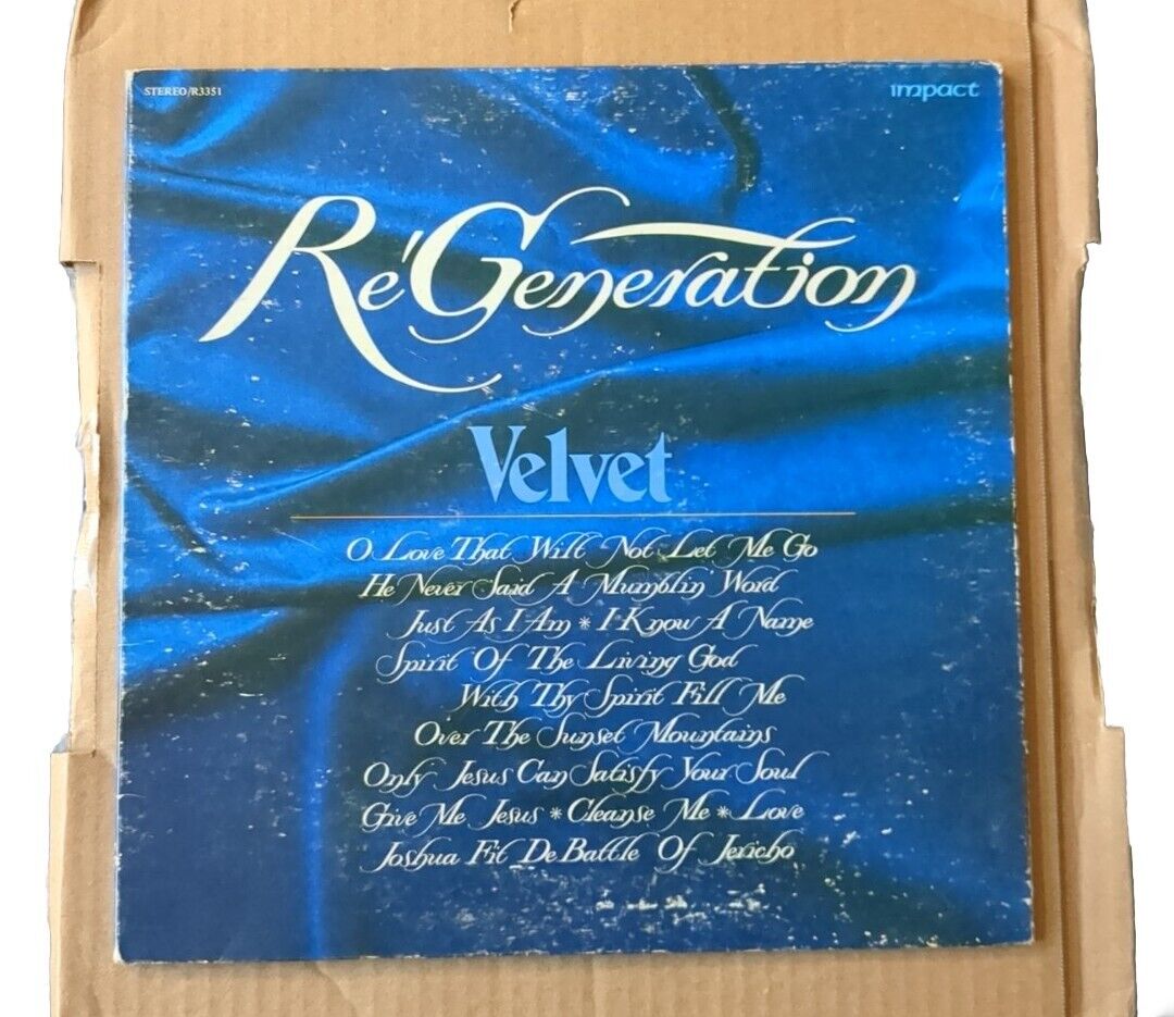 Re\'Generation - Velvet - Used Vinyl Record - R3351 - 1st Pressing - Regeneratio