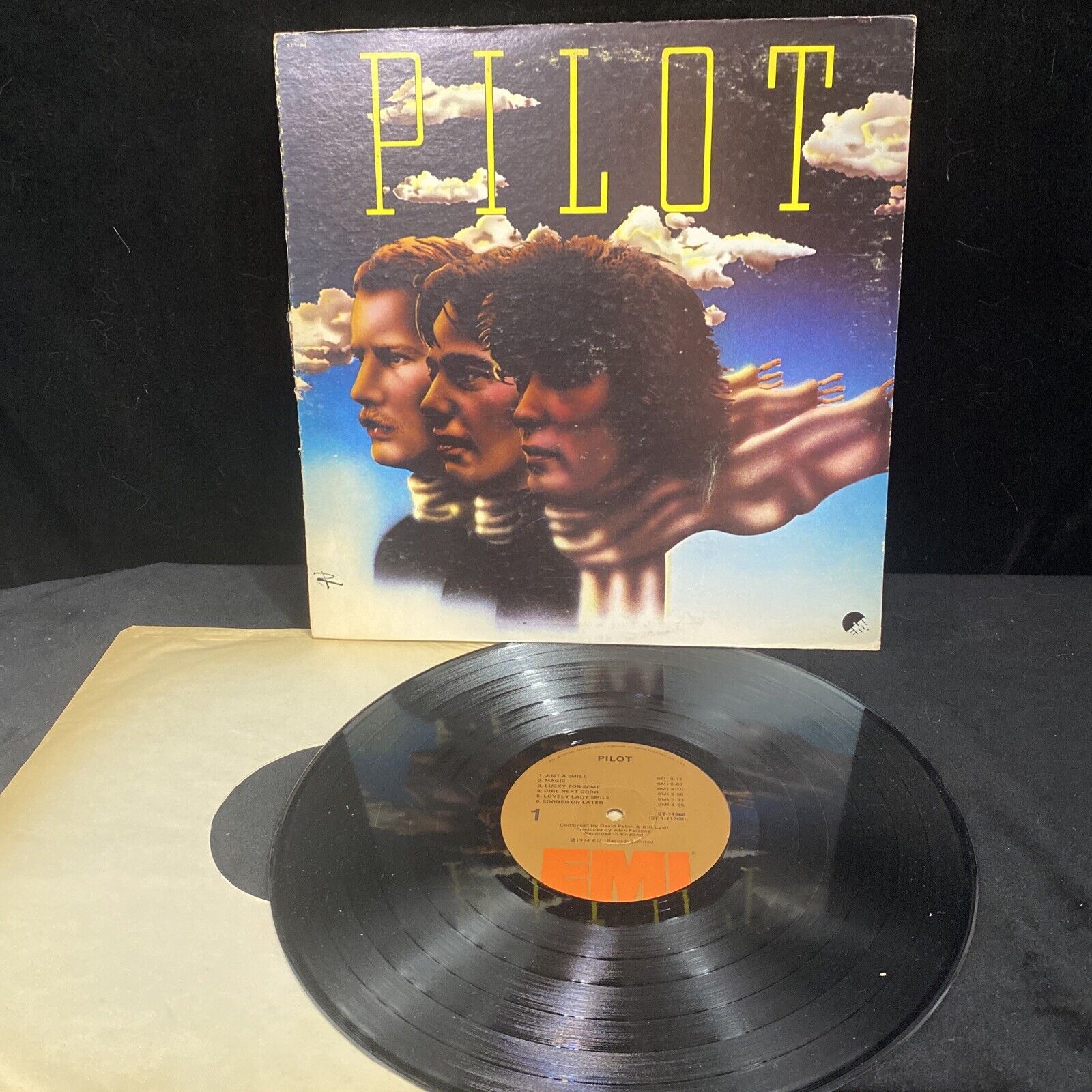 Pilot Self-titled LP EMI 1974 ST-11368 Alan Parsons Produced VG/VG+