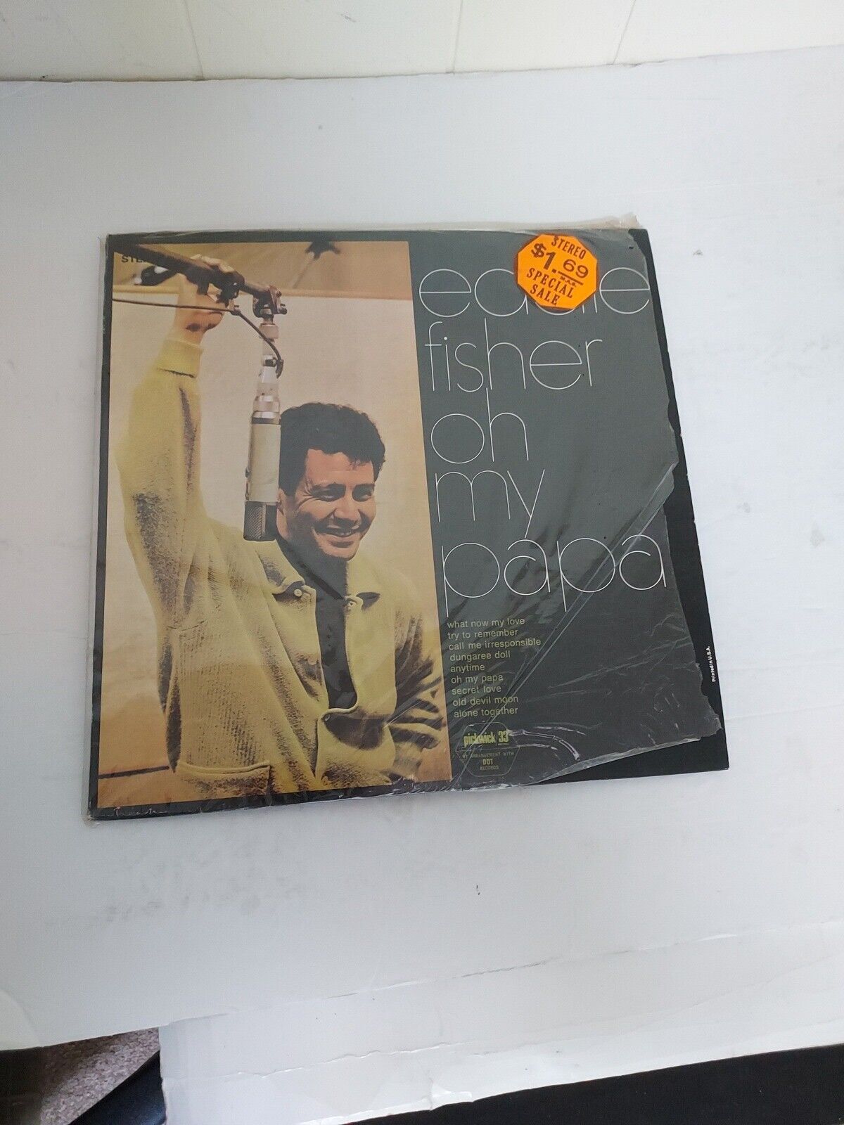 Vinyl Record LP Eddie Fisher Oy My Papa VG