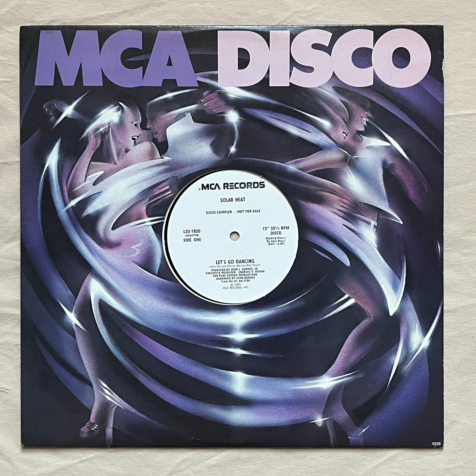 SOLAR HEAT Let\'s Go Dancing 1979 Promo Vinyl Maxi-Single MCA L33-1820 - VG+