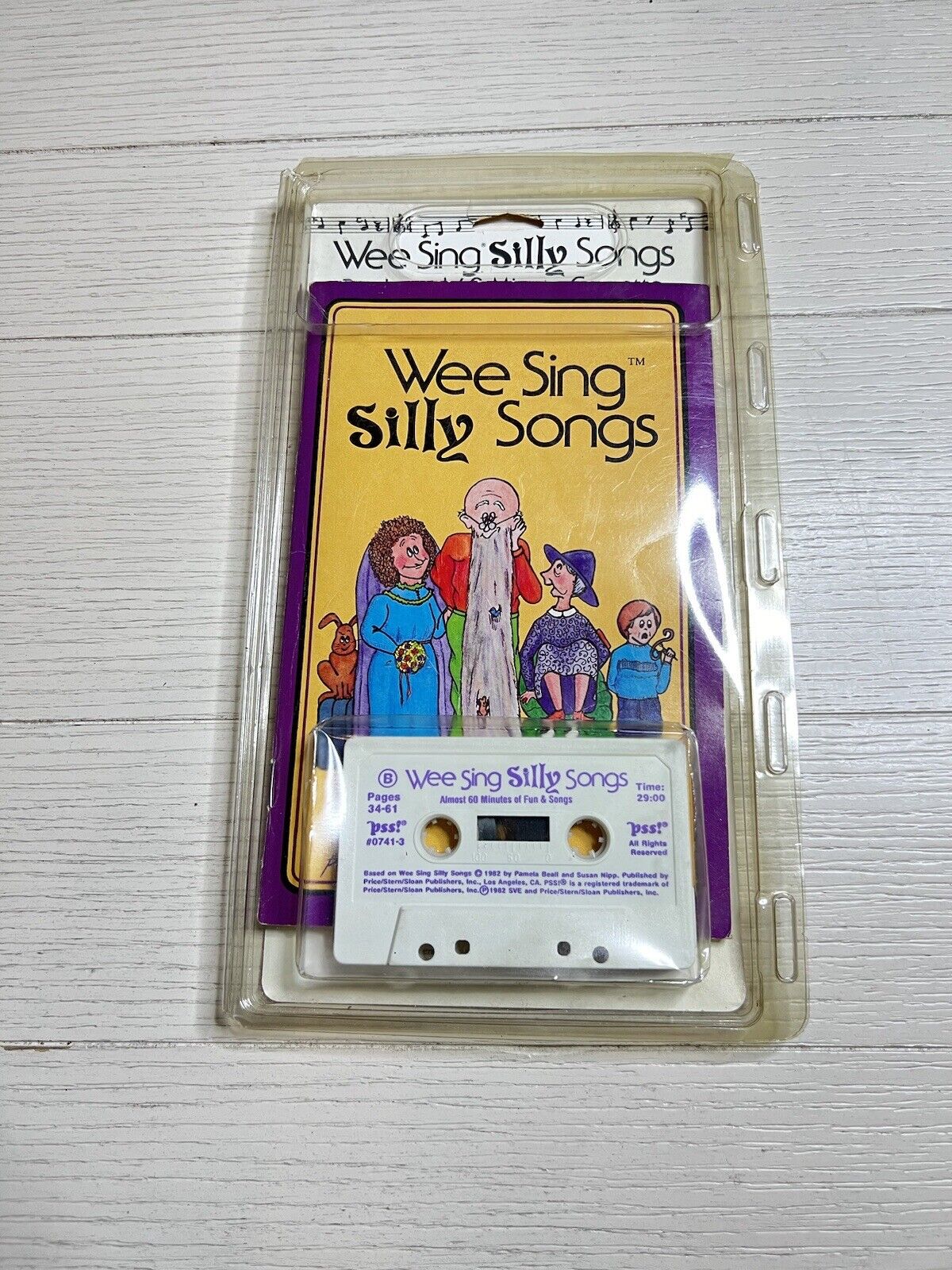 Vintage 1988 Wee Sing SILLY Songs Paperback Book & Cassette Not Tested