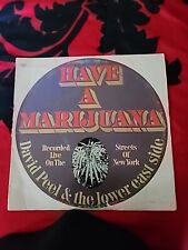 VINTAGE ORIGINAL VINYL David Peel LP - Have A Marijuana Elektra Records 👀  picture