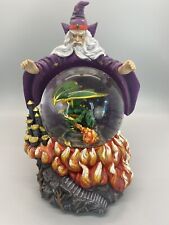 Vintage San Francisco Music Box Company Merlin Wizard and Dragon Snow Globe picture