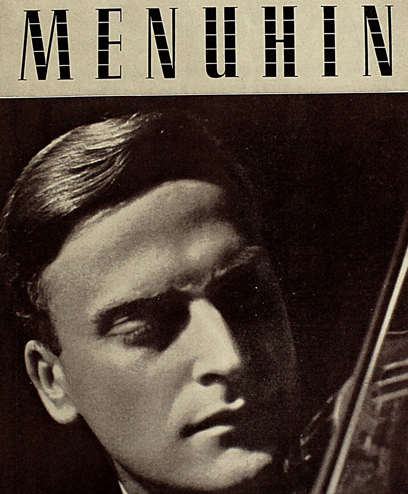 Vintage Music Print Ad YEHUDI MENUHIN Violinist 1949 Booking Ads 13 x 9 3/4