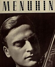 Vintage Music Print Ad YEHUDI MENUHIN Violinist 1949 Booking Ads 13 x 9 3/4 picture