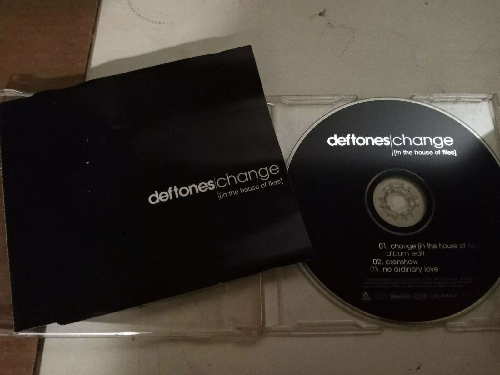 Deftones RARE europe Change Single with No Ordinary Love