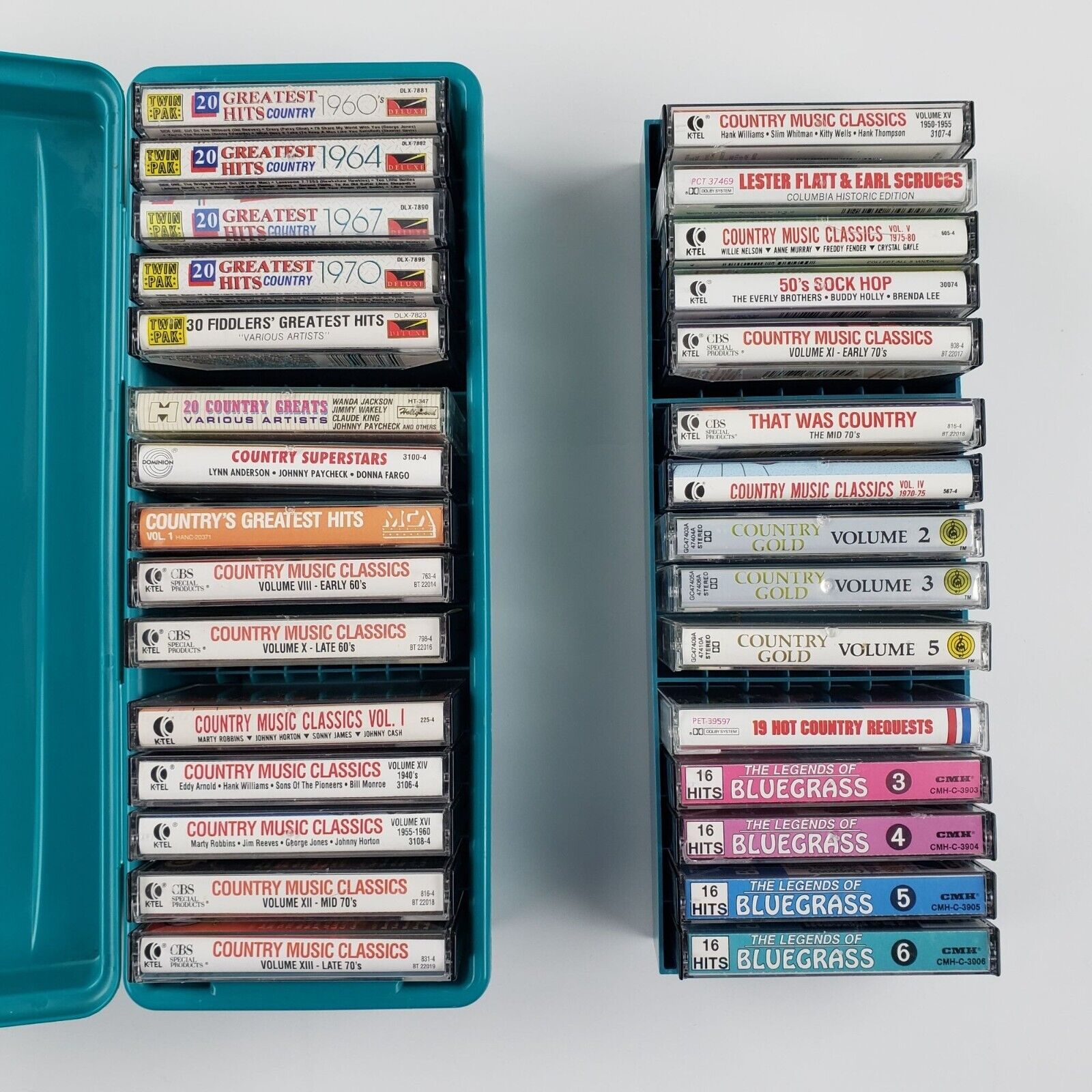 Lot of 30 Vintage Country Bluegrass Cassettes Various Artist